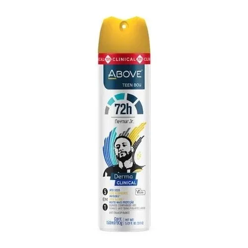 Desodorante Derma Clinical Above Teen Boy Neymar Jr. 150ml Proteção Intensa e Frescor Duradouro Desodorante Derma Clinical Above Teen Boy Neymar Jr. 150ml Proteção Intensa e Frescor Duradouro