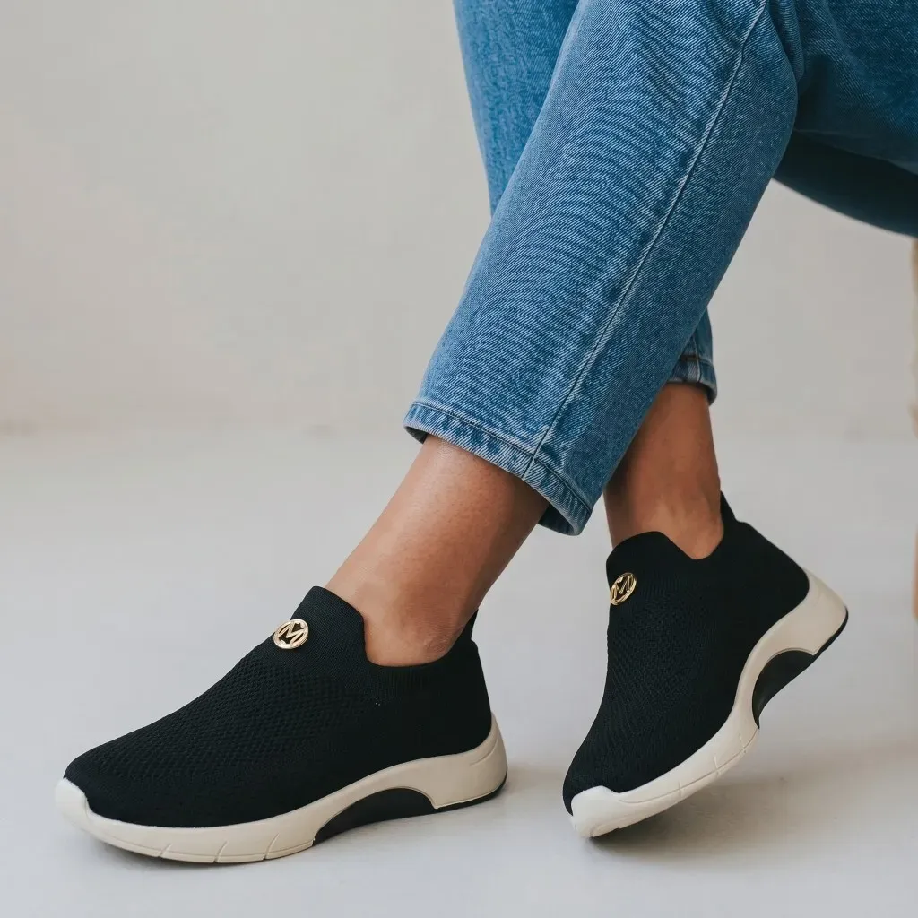 Tenis Ortopedico Modare Ultra Conforto Feminino Casual Knit Original Tenis Ortopedico Modare Ultra Conforto Feminino Casual Knit Original