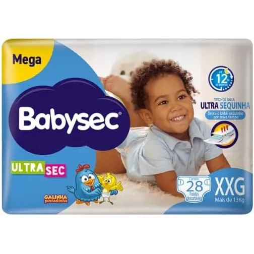 Fralda Babysec XXG Ultrasec Galinha Pintadinha – Super Absorção, Até 12h Proteção, Conforto e Melhor Custo-Benefício Fralda Babysec XXG Ultrasec Galinha Pintadinha – Super Absorção, Até 12h Proteção, Conforto e Melhor Custo-Benefício