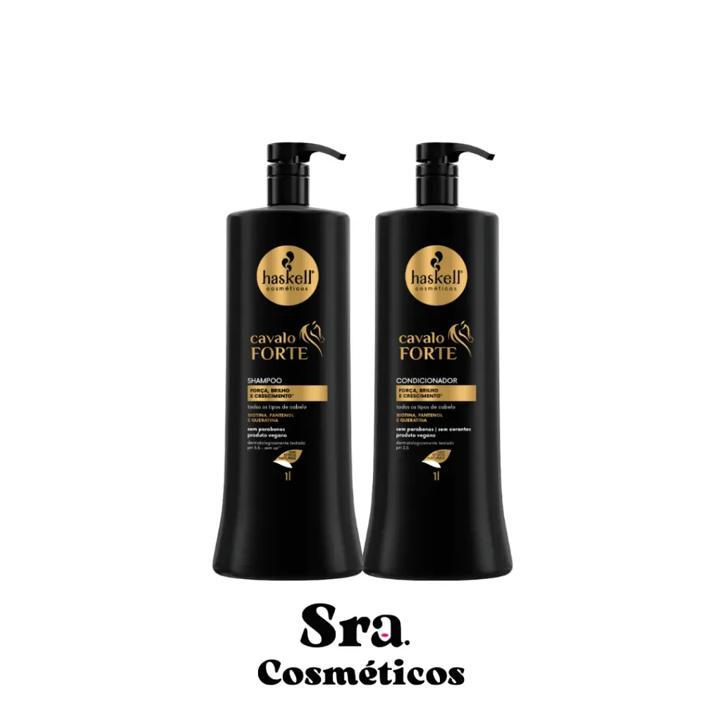 Shampoo e Condicionador Cavalo Forte 1L Haskell Kit Shampoo e Condicionador Cavalo Forte 1L Haskell Kit