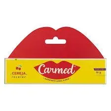 Carmed Cereja Hidratante Labial Com Incolor 10g Cimed Original Carmed Cereja Hidratante Labial Com Incolor 10g Cimed Original
