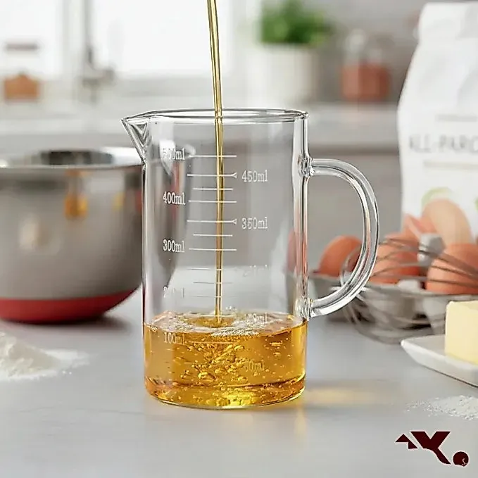 Jarra Medidora Graduada em Vidro Borossilicato com 500ml e Resistente ao Calor Jarra Medidora Graduada em Vidro Borossilicato com 500ml e Resistente ao Calor