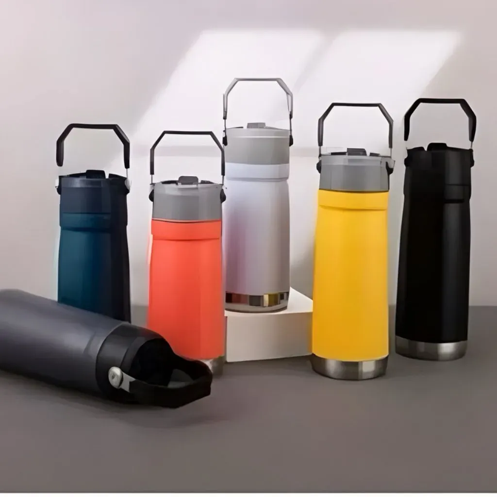 Squeeze Garrafa 650 ml Aço Inox Térmica com Canudo qualidade Squeeze Garrafa 650 ml Aço Inox Térmica com Canudo qualidade