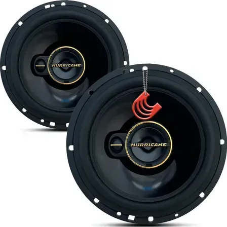 Par Kit Som Alto Falante 6 Polegada Hurricane A6t 120w Porta Preto Par Kit Som Alto Falante 6 Polegada Hurricane A6t 120w Porta Preto