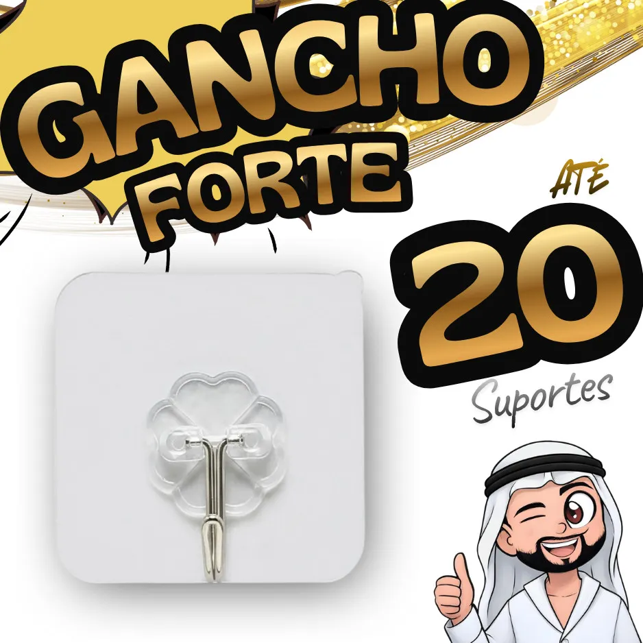 Gancho Adesivo Forte Sem Furo | Cozinha Banheiro Parede Multiuso incolor Gancho Adesivo Forte Sem Furo | Cozinha Banheiro Parede Multiuso incolor