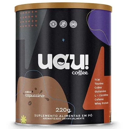 UAU! Coffee Thermo Café NOVIDADE! - Pote 220g Sabor CAPPUCCINO - Multi Natural UAU! Coffee Thermo Café NOVIDADE! - Pote 220g Sabor CAPPUCCINO - Multi Natural