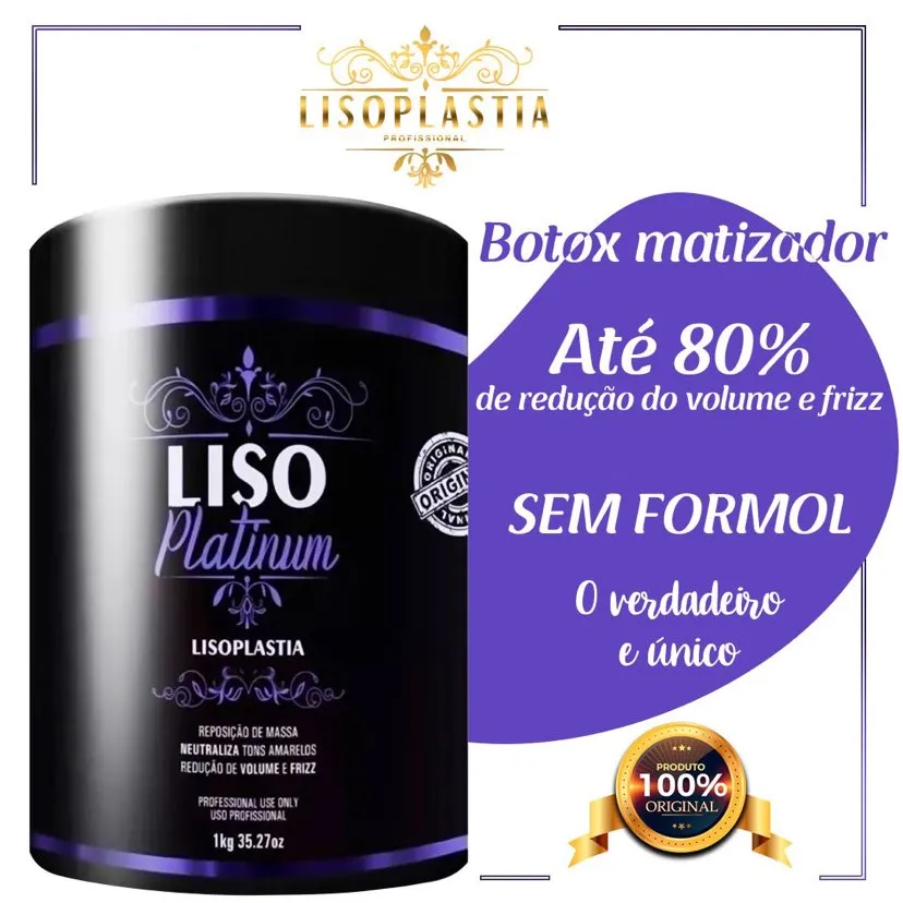 Btox Platinum Blond Lisoplastia 1kg E reduçao volume e frizz Btox Platinum Blond Lisoplastia 1kg E reduçao volume e frizz