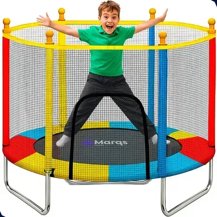 Cama Elástica Infantil Pula-pula Trampolim 1,4m Com Tela De Proteção E Estrutura Reforçada Para Crianças Marqs Home Cama Elástica Infantil Pula-pula Trampolim 1,4m Com Tela De Proteção E Estrutura Reforçada Para Crianças Marqs Home
