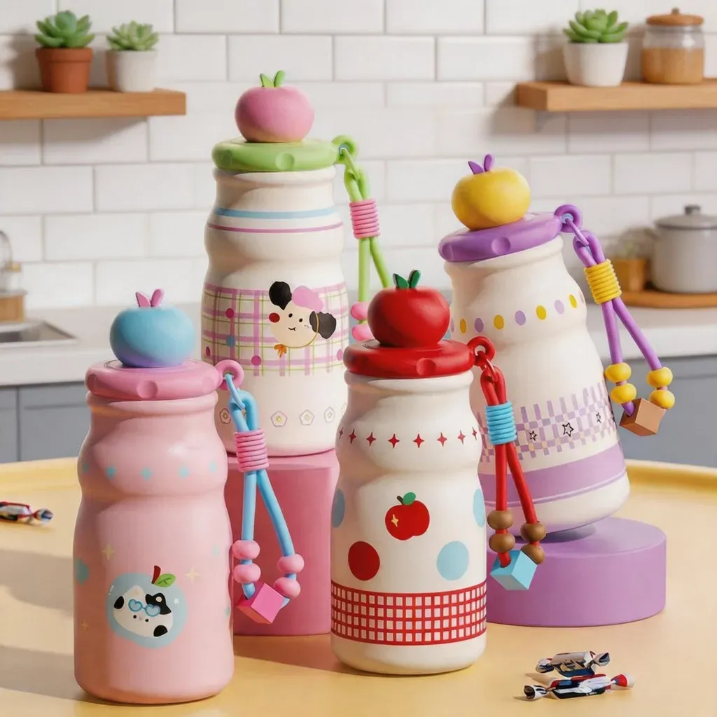 Copo Térmico Infantil 480ml Mini Portátil Mantém Quente e Frio Tampa Fofa MARAVILHA Copo Térmico Infantil 480ml Mini Portátil Mantém Quente e Frio Tampa Fofa MARAVILHA