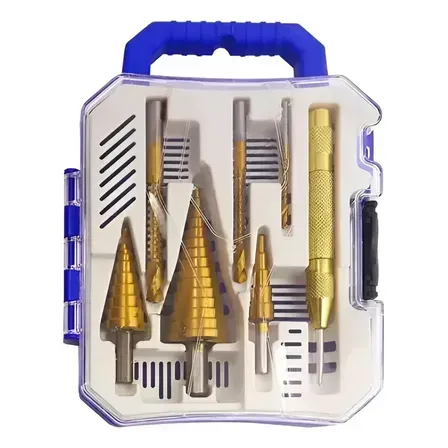 Broca Escalonada Cone De 4 A 32mm De Aço Rapido Espiral Broca Escalonada Cone De 4 A 32mm De Aço Rapido Espiral