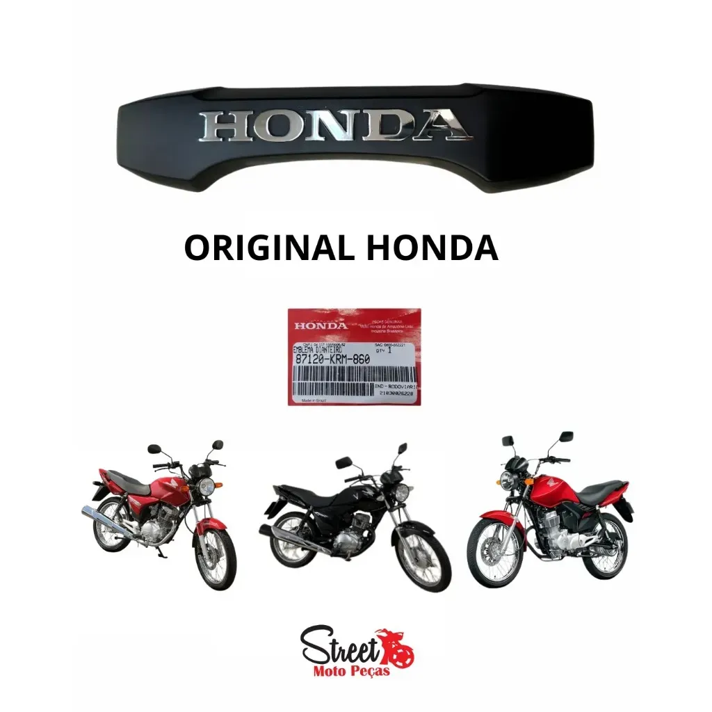 Emblema Frontal Honda CG 150 2004 a 2008 / Fan 150 2009 a 2013 | (segunda linha Emblema Frontal Honda CG 150 2004 a 2008 / Fan 150 2009 a 2013 | (segunda linha