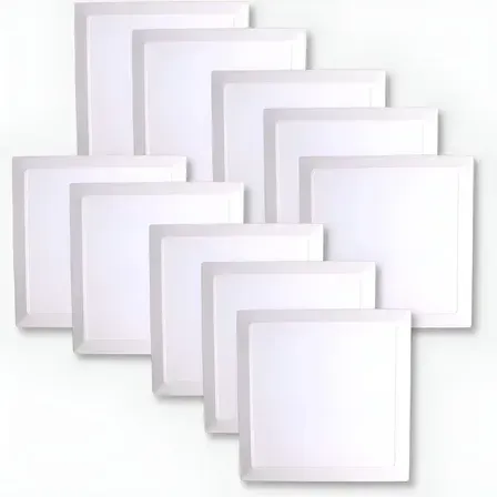 Kit 10 Plafon Led Embutir 36w 40x40 Branco Estrutura Branco-frio 6500k EVERLED Kit 10 Plafon Led Embutir 36w 40x40 Branco Estrutura Branco-frio 6500k EVERLED