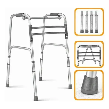 Andador Idoso Adulto Leve Articulado 3 Barras Até 150kg Andador Idoso Adulto Leve Articulado 3 Barras Até 150kg