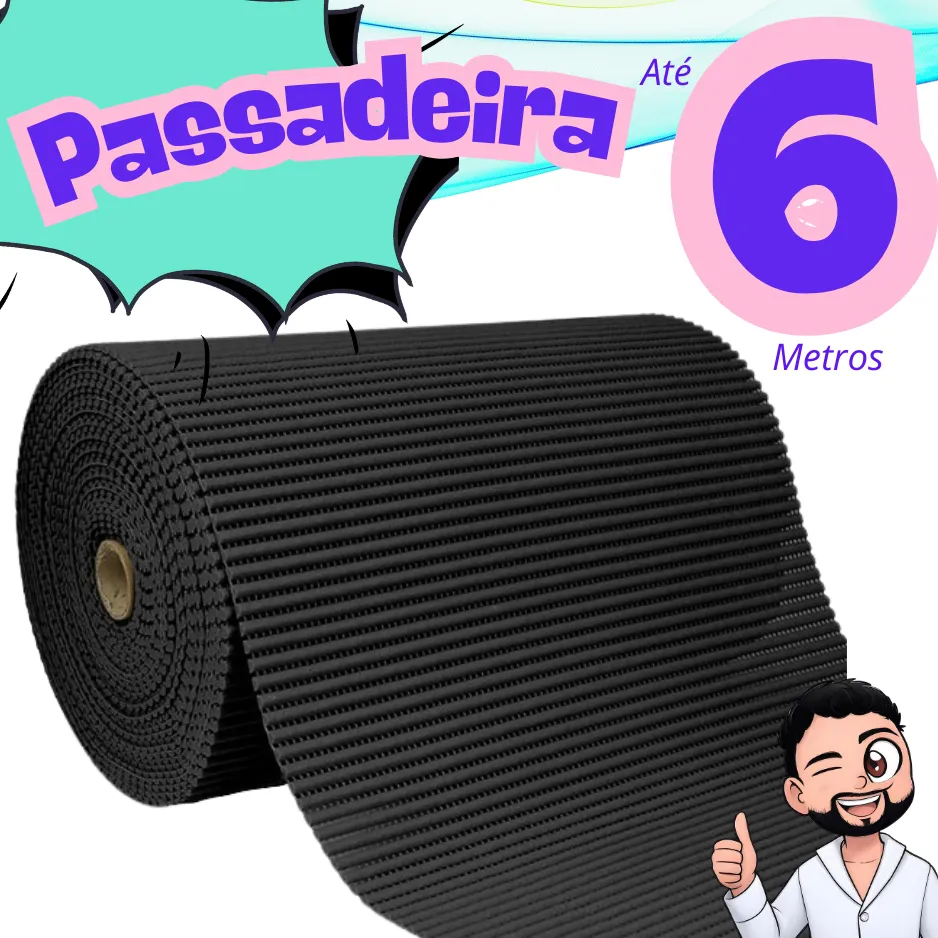 Passadeira Emborrachada Antiderrapante Soft 43cm De Largura Tapete por Metro Cozinha Banheiro Lanvan Passadeira Emborrachada Antiderrapante Soft 43cm De Largura Tapete por Metro Cozinha Banheiro Lanvan
