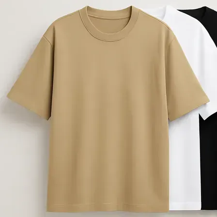 Kit 3 Oversized Masculina Stretwear Básica Lisa Premium Kit 3 Oversized Masculina Stretwear Básica Lisa Premium