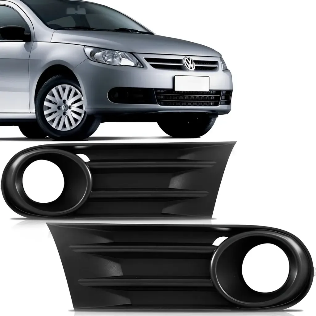 Par Grade Moldura Farol Milha Gol Voyage Saveiro G5 C/furo Par Grade Moldura Farol Milha Gol Voyage Saveiro G5 C/furo