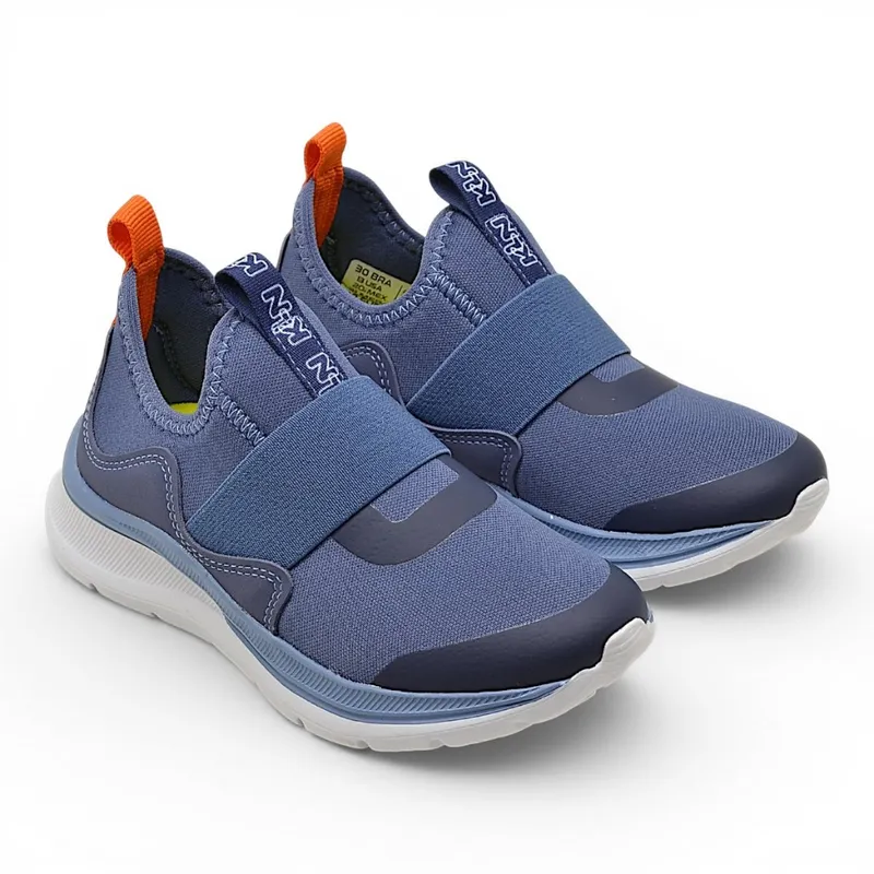 Tenis Klin Infantil Masculino Way Conforto Slip On Macio Original