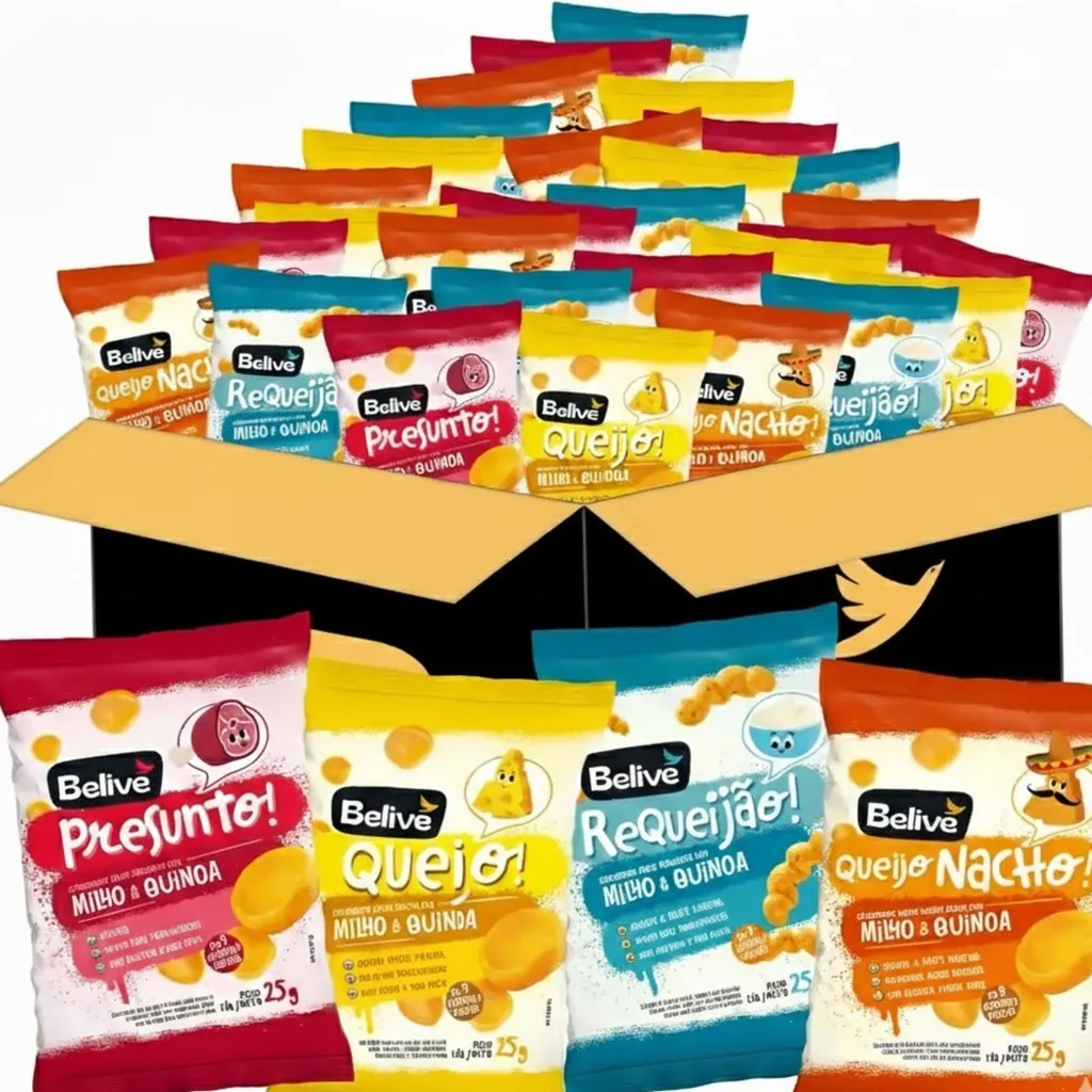 Kit Lanche Escolar Saudável Sem Glúten 25g 4 Sabores (30 un) Kit Lanche Escolar Saudável Sem Glúten 25g 4 Sabores (30 un)