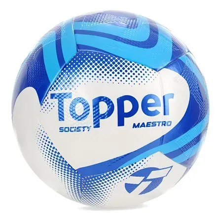 Bola Futebol Topper Society Grama Sintética Slick Maestro Azul Bola Futebol Topper Society Grama Sintética Slick Maestro Azul