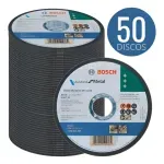 Kit Discos De Corte Bosch 4.1/2 Para Aço Inox E Metal Kit Com 50 Kit Discos De Corte Bosch 4.1/2 Para Aço Inox E Metal Kit Com 50