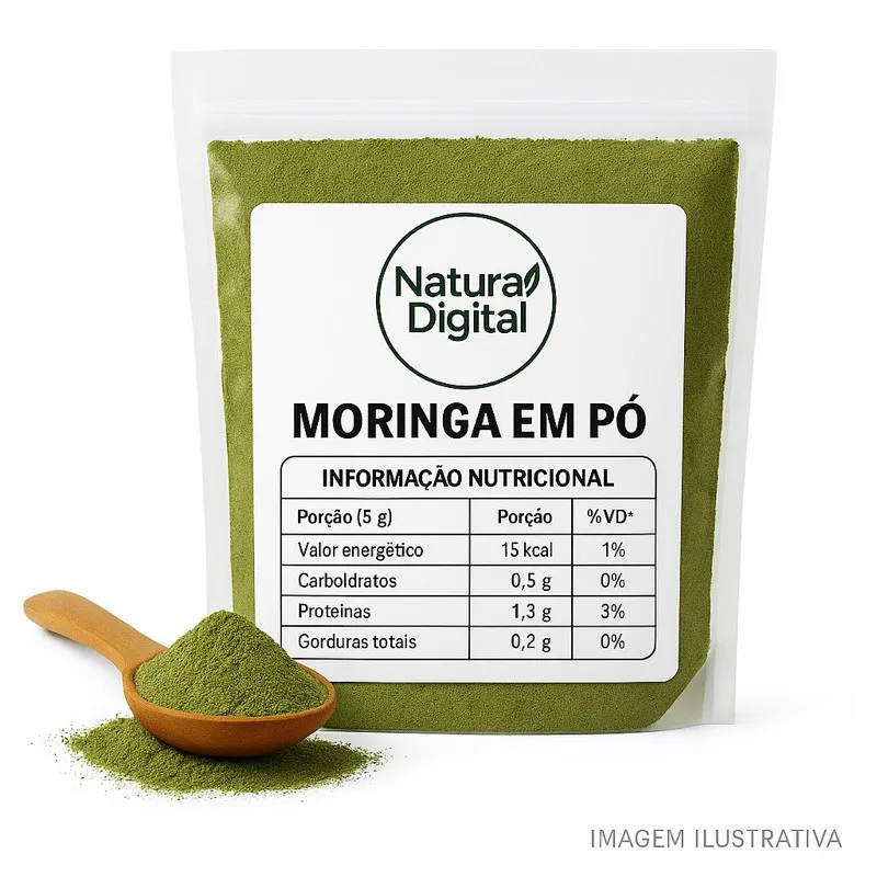 Moringa Pó Chá - 1 kg / 500 gramas / 250 gramas / 100 grama Moringa Pó Chá - 1 kg / 500 gramas / 250 gramas / 100 grama