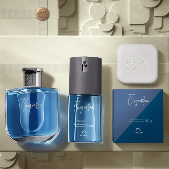 Presente Natura Biografia Masculino + Cupom de Desconto Presente Natura Biografia Masculino + Cupom de Desconto