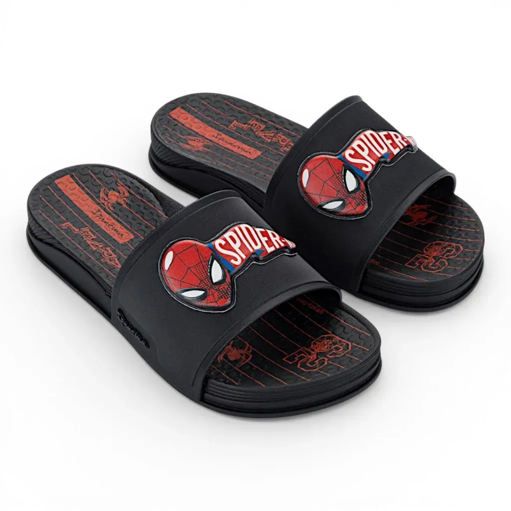 Chinelo Slide Marvel Spider Ipanema Kids Original Conforto Chinelo Slide Marvel Spider Ipanema Kids Original Conforto