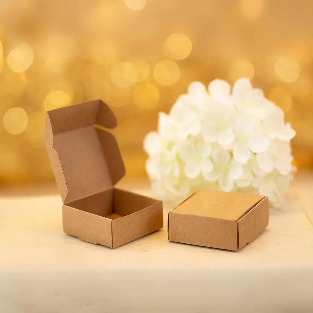 60 Mini Caixinhas kraft 5x5x2 Cm Decoração de Festa Casamento Bijuterias Joia e Balas 60 Mini Caixinhas kraft 5x5x2 Cm Decoração de Festa Casamento Bijuterias Joia e Balas