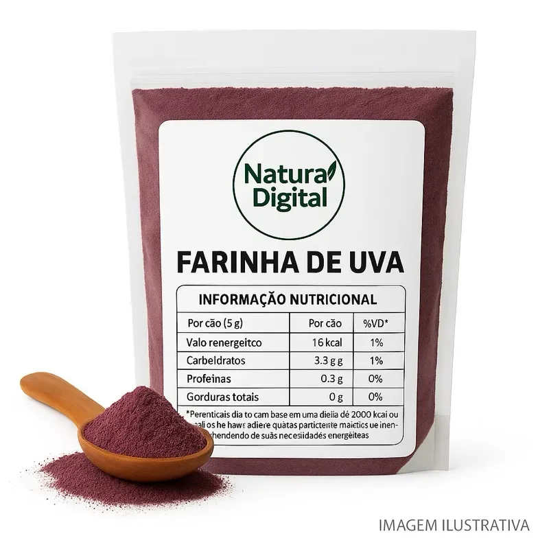 Farinha de Uva 100% Natural | Energia e Antioxidantes |250g 500g 1kg | Envio Imediato Farinha de Uva 100% Natural | Energia e Antioxidantes |250g 500g 1kg | Envio Imediato