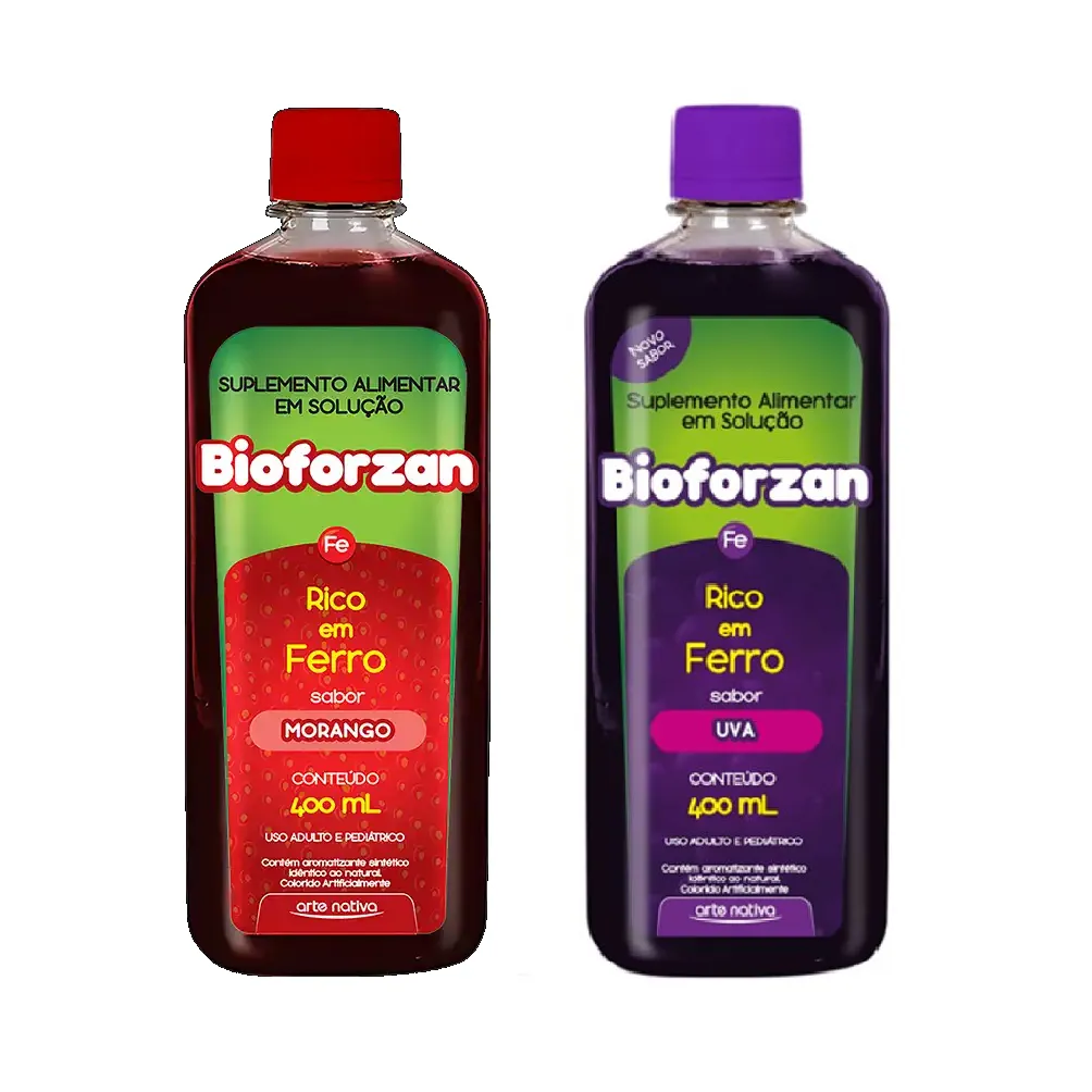 Bioforzan Rico em Ferro Sabores 400ml Arte Nativa Energia e Disposição Bioforzan Rico em Ferro Sabores 400ml Arte Nativa Energia e Disposição