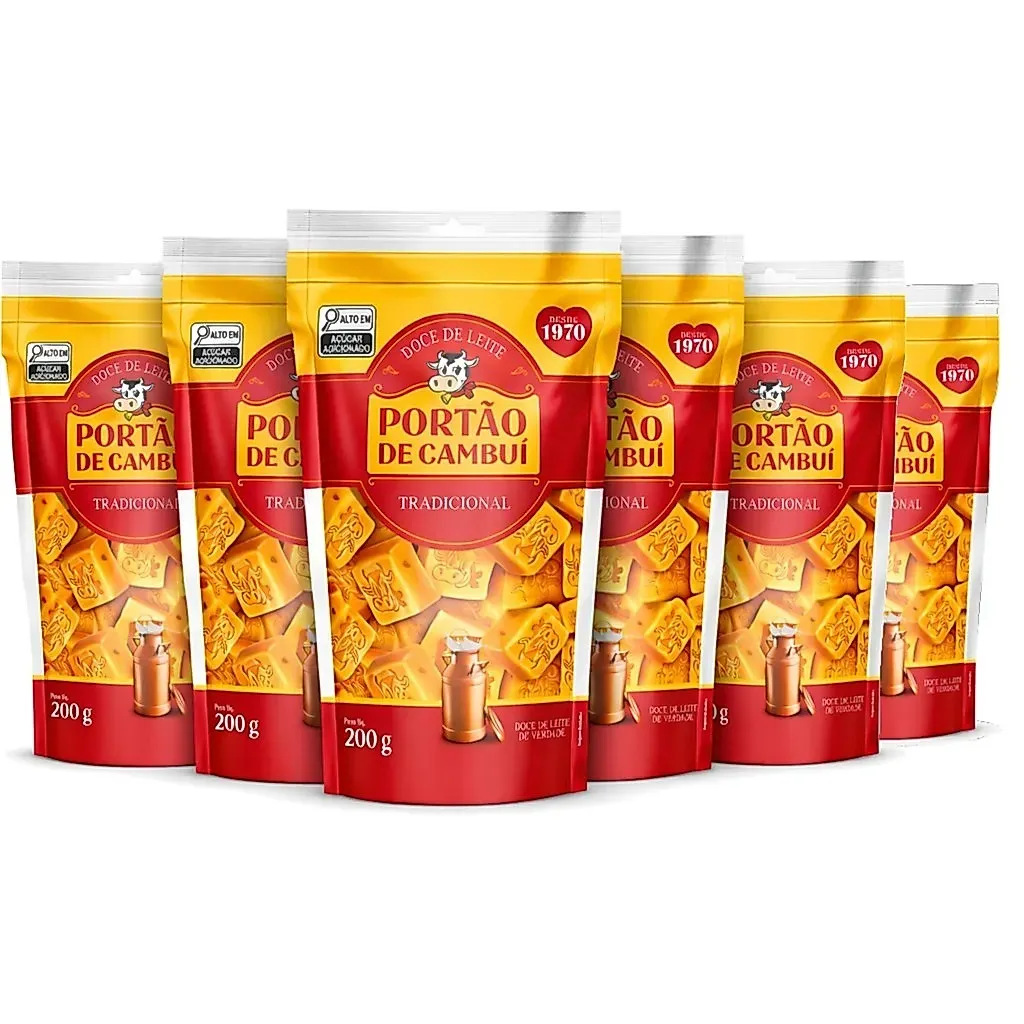 Kit 6 Doce de Leite Tradicional PORTÃO DO CAMBUI Pouch 200g Kit 6 Doce de Leite Tradicional PORTÃO DO CAMBUI Pouch 200g