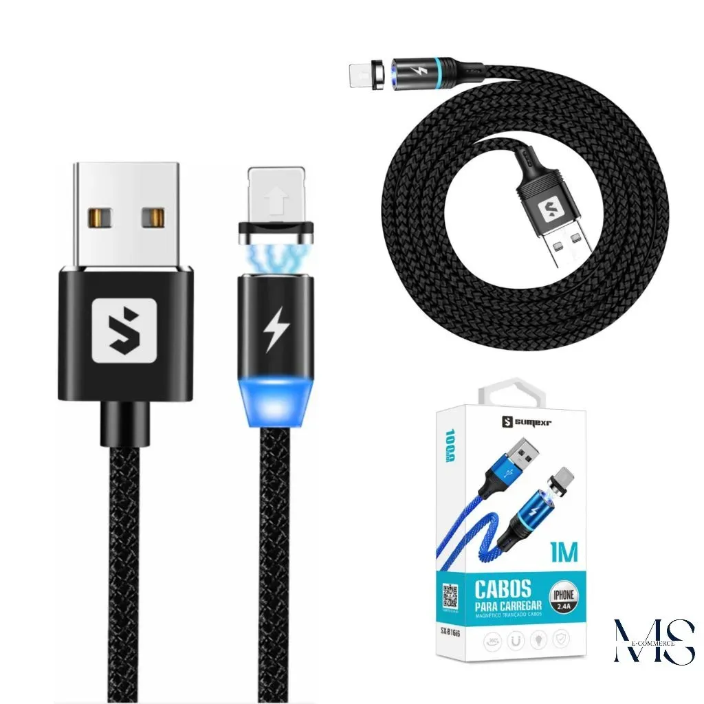 Kit C/2 Cabo Magnetico Trançados Para V8 , j3 Prime, Lenovo, Usb E Micro-usb - B16v8 Kit C/2 Cabo Magnetico Trançados Para V8 , j3 Prime, Lenovo, Usb E Micro-usb - B16v8