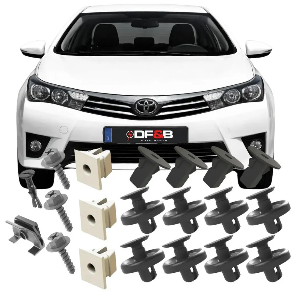 Kit 20 Grampos Presilha Parabarro Dianteiro Traseiro Toyota Corolla 2015 a 2019 Kit 20 Grampos Presilha Parabarro Dianteiro Traseiro Toyota Corolla 2015 a 2019