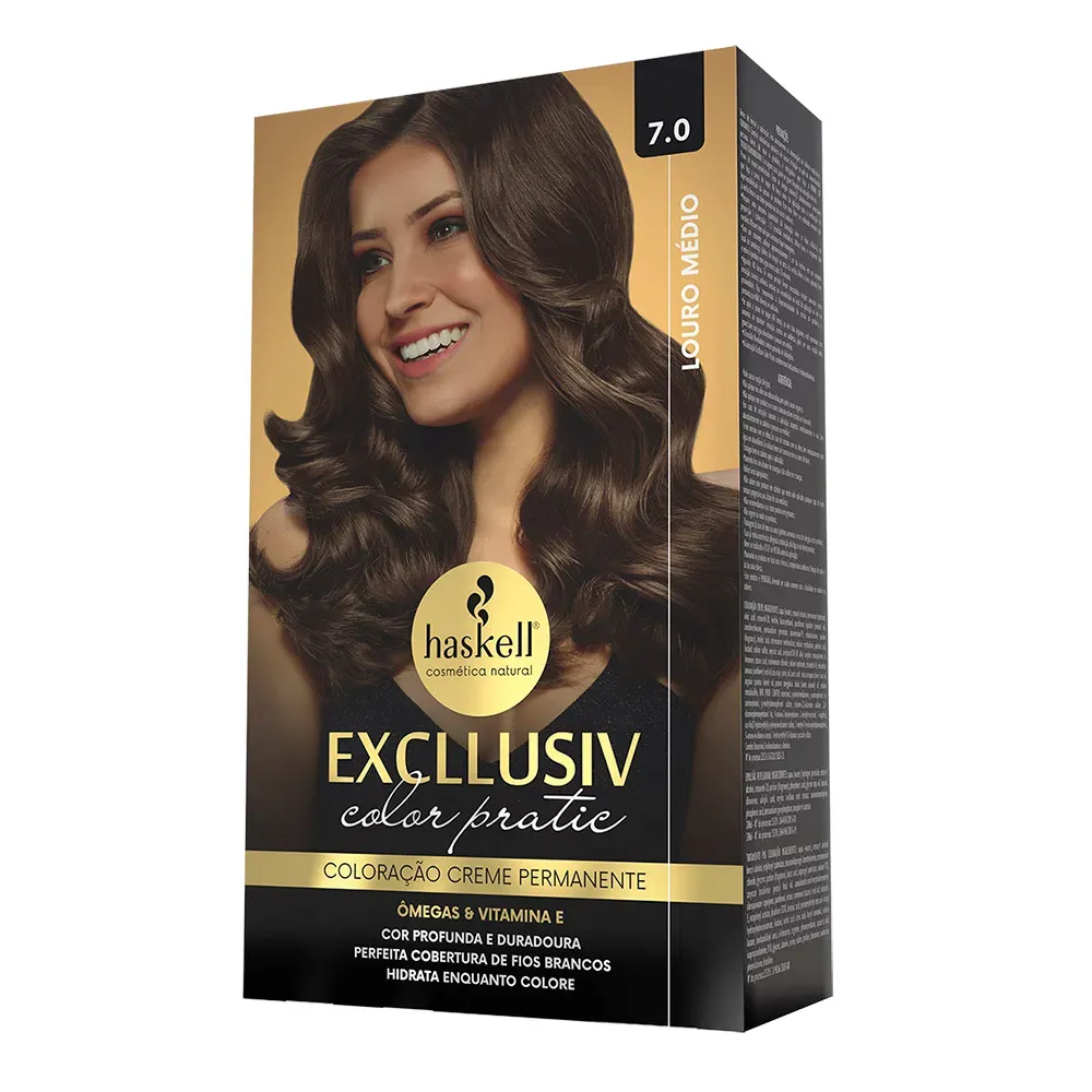 Kit Color Pratic 7.0 - Louro Medio Haskell Kit Color Pratic 7.0 - Louro Medio Haskell
