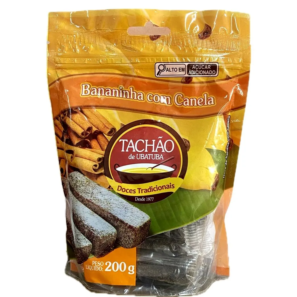 Bananinha com Canela TACHÃO DE UBATUBA 200g Bananinha com Canela TACHÃO DE UBATUBA 200g