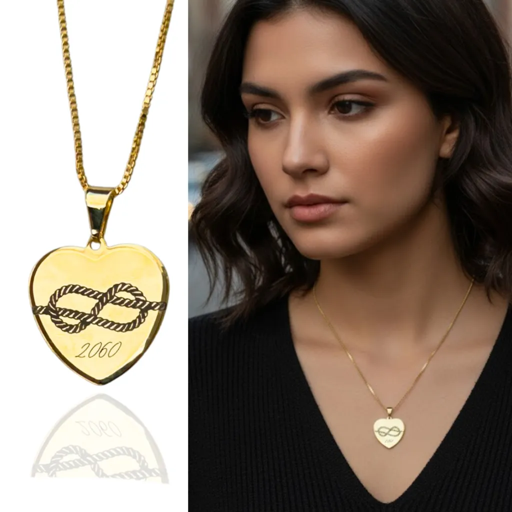 Colar Minha Culpa da Noah 20:60 Feminino Coração (45cm) SEMI JOIA Banhado a Ouro 18k Presente Dia Namorados Colar Minha Culpa da Noah 20:60 Feminino Coração (45cm) SEMI JOIA Banhado a Ouro 18k Presente Dia Namorados