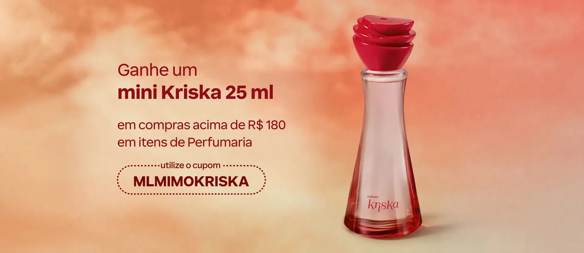 Natura - Ganhe mimo! Ganhe perfume Kriska 25ml comprando perfumaria comigo Natura - Ganhe mimo! Ganhe perfume Kriska 25ml comprando perfumaria comigo