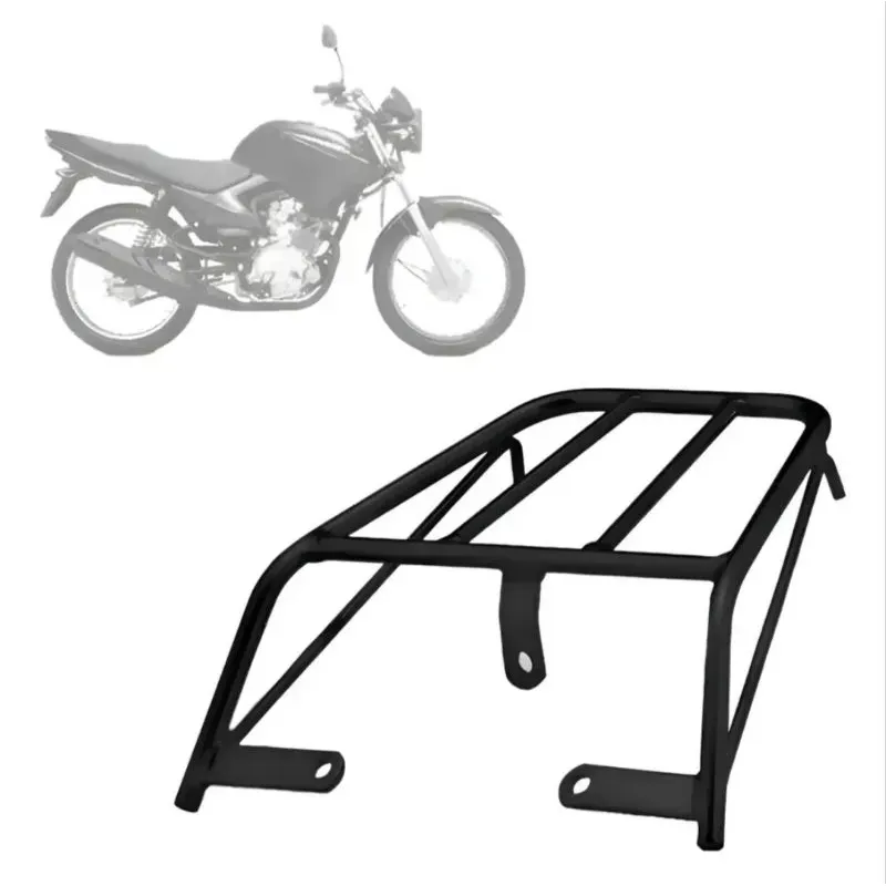 Bagageiro Traseiro Yamaha YBR 125 2000 a 2008 Preto Tubular Reforçado Bagageiro Traseiro Yamaha YBR 125 2000 a 2008 Preto Tubular Reforçado