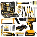 Kit de Ferramentas 120 Peças Furadeira Parafusadeira Impacto 21V 35Nm Mandril 10mm 2 Baterias Maleta B-TEK BT-658 Jogo Profissional a Bateria Sem Fio Soquetes Brocas Bits Alicate Reparos Manutenção Kit de Ferramentas 120 Peças Furadeira Parafusadeira Impacto 21V 35Nm Mandril 10mm 2 Baterias Maleta B-TEK BT-658 Jogo Profissional a Bateria Sem Fio Soquetes Brocas Bits Alicate Reparos Manutenção