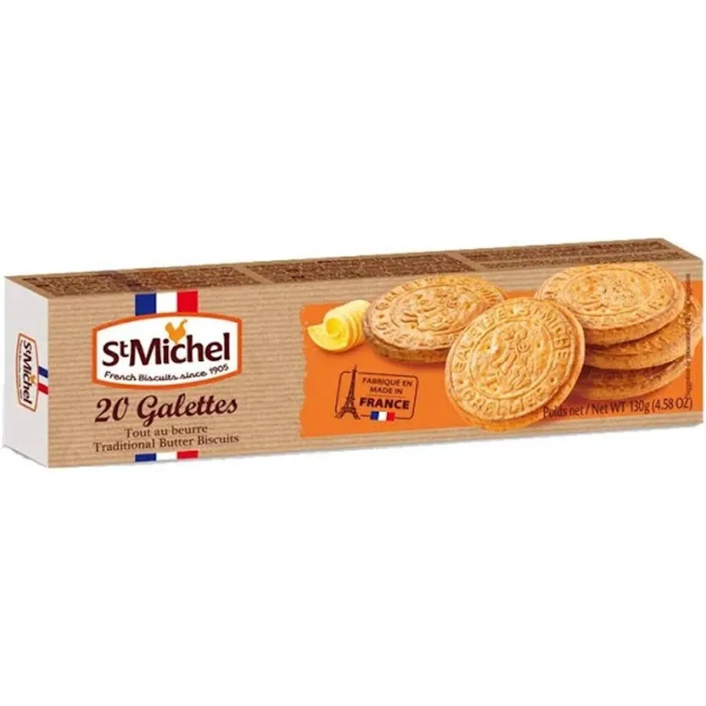 Biscoito Francês St Michel 20 Galettes Amanteigados 130g Biscoito Francês St Michel 20 Galettes Amanteigados 130g
