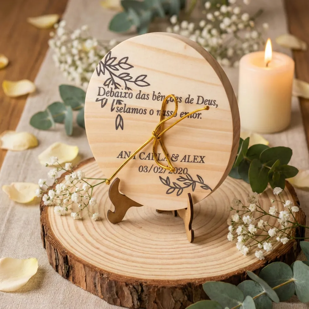 Porta Aliança Personalizado Para Casamento em Madeira Pinus com Suporte e Elastico com Envio 24H Porta Aliança Personalizado Para Casamento em Madeira Pinus com Suporte e Elastico com Envio 24H
