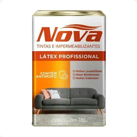Tinta Acrílica Látex 1 8l Branca Antimofo Nova Tintas Branco Tinta Acrílica Látex 1 8l Branca Antimofo Nova Tintas Branco