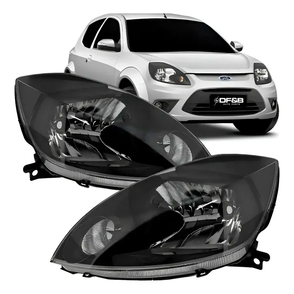 Farol Ford Ka 2008 09 10 11 2012 2013 Mascara Negra Farol Ford Ka 2008 09 10 11 2012 2013 Mascara Negra
