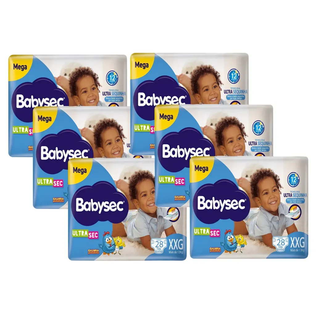 KIT FRALDAS BABYSEC XXG C/ 28 UNIDADES KIT FRALDAS BABYSEC XXG C/ 28 UNIDADES
