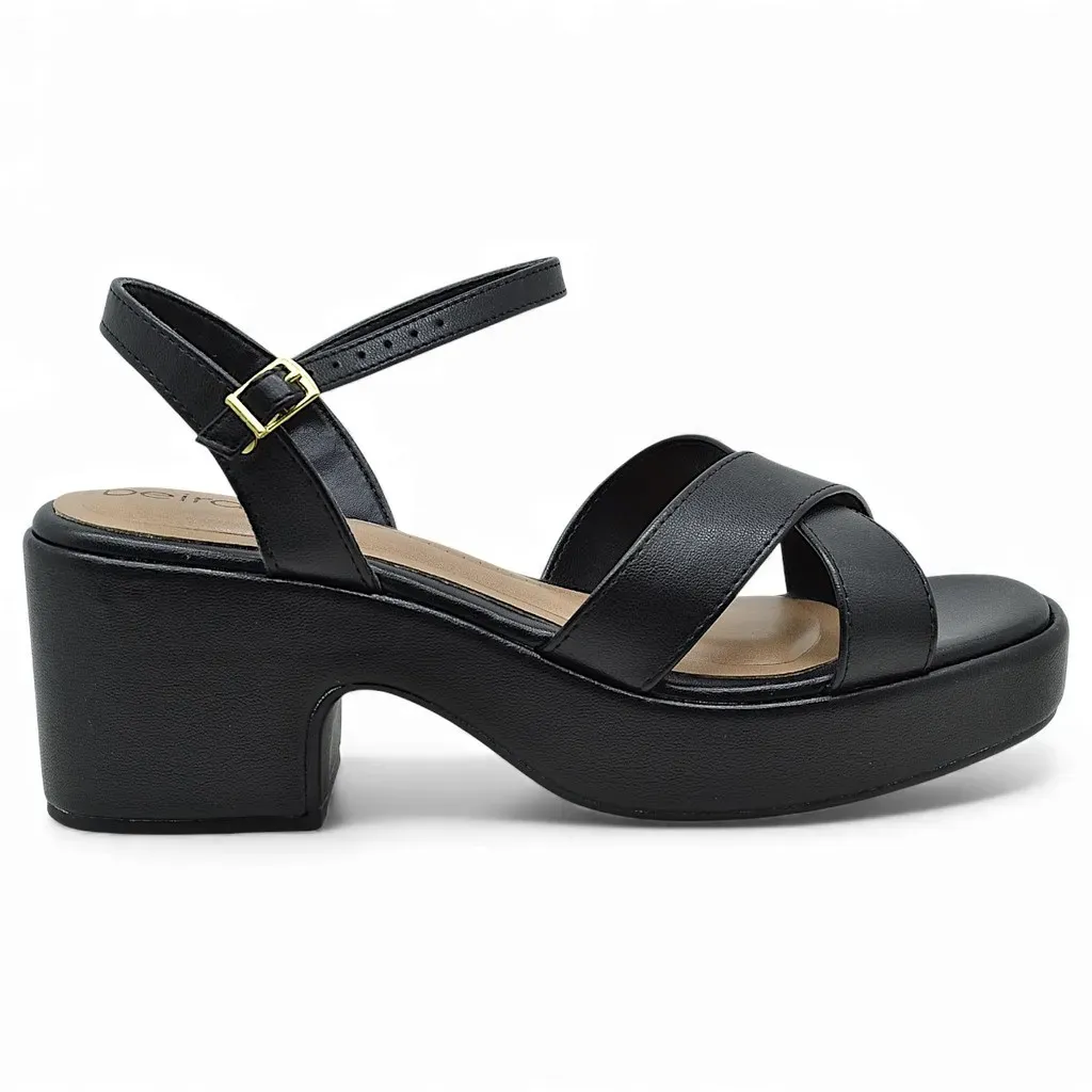 Sandalia Beira Rio Feminina Salto Bloco Conforto Casual Leve Original Sandalia Beira Rio Feminina Salto Bloco Conforto Casual Leve Original