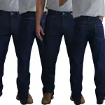 Kit 4 Calças Jeans Masculina Tradicional Reforçada Reta Kit 4 Calças Jeans Masculina Tradicional Reforçada Reta