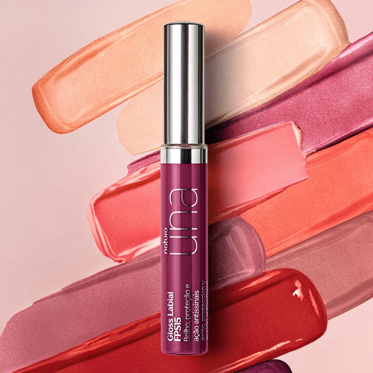 Gloss labial FPS 15 Una + Cupom de Desconto Gloss labial FPS 15 Una + Cupom de Desconto