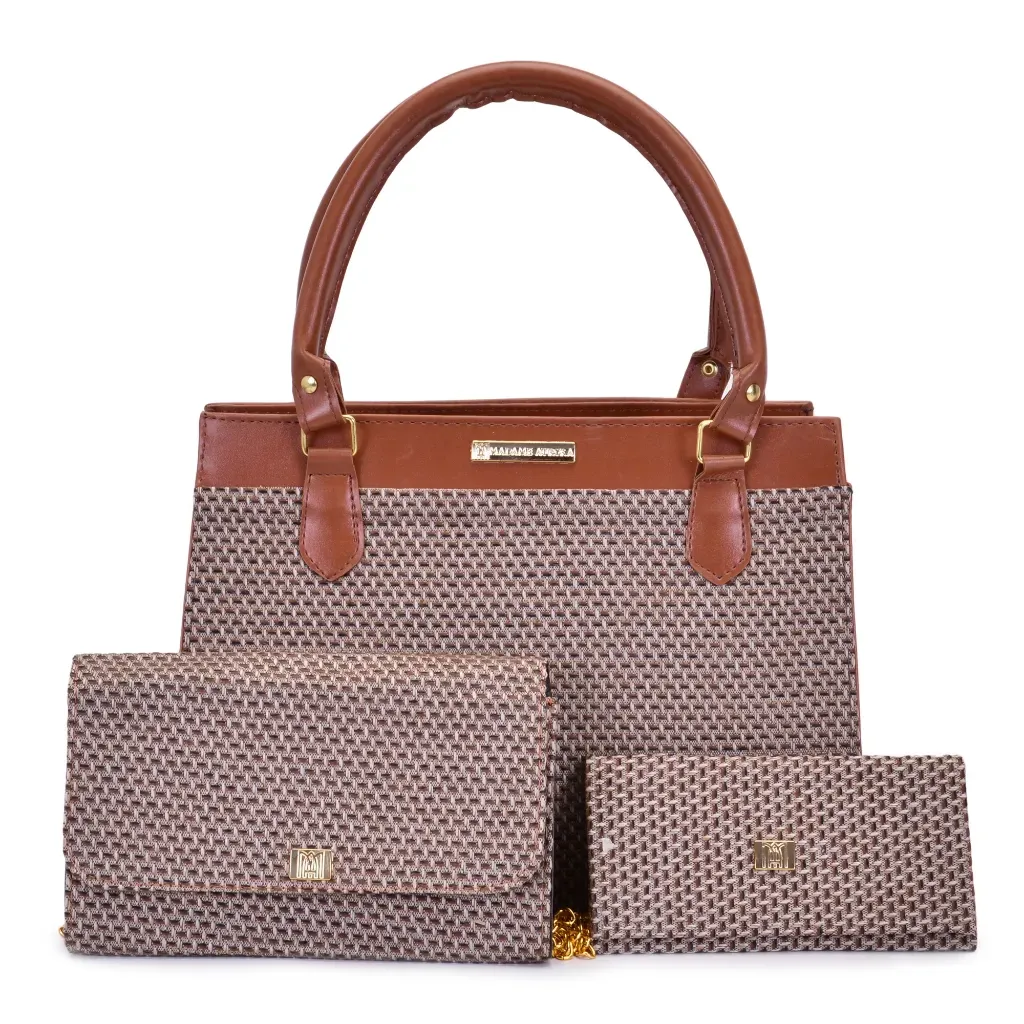 Bolsa Feminina Satchel Pasta de Ombro Tote + Carteira + Balada Executiva Kit com Tres Peças Bolsa Feminina Satchel Pasta de Ombro Tote + Carteira + Balada Executiva Kit com Tres Peças