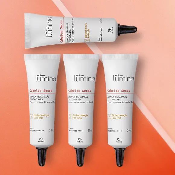 Apenas R$ 27,96 Ampola Reparação Instantânea para Cabelos Secos Lumina Apenas R$ 27,96 Ampola Reparação Instantânea para Cabelos Secos Lumina