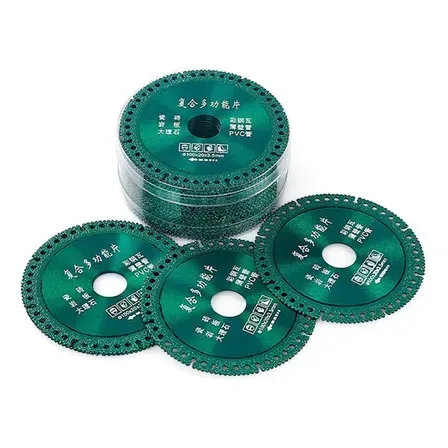 Kit3 Lâmina De Corte Diamante 100mm 6 Em1 Para Cerâmica Verde Kit3 Lâmina De Corte Diamante 100mm 6 Em1 Para Cerâmica Verde